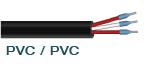 (E0001) PVC/PVC (3 x 0,22 mm²)