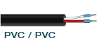 (E0009) PVC/PVC (2 x 0,14 mm²)