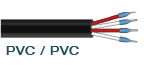 (E0002) PVC/PVC (4 x 0,25 mm²)