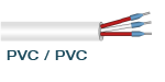 (E0004) PVC/PVC (3 x 0,14 mm²)