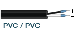 (E8010) PVC/PVC (2 x 0,22 mm²)