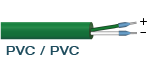 (E8020) PVC/PVC (2 x 0,22 mm²)